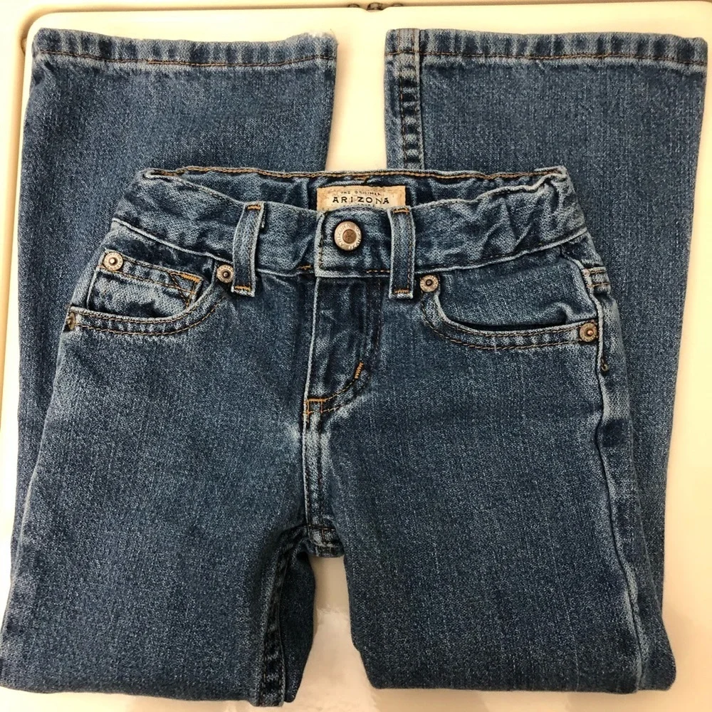 🦋4/$20 Girls Arizona 5 Slim Jeans👖 100% Cotton - Picture 1 of 5